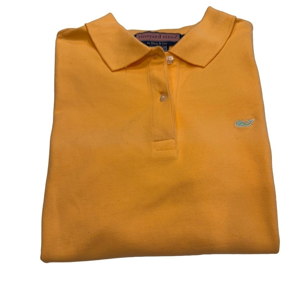 Vineyard Vines Susie Fit Womens Orange Short Sleeve Polo Shirt Size Small NWOT - Picture 2 of 11